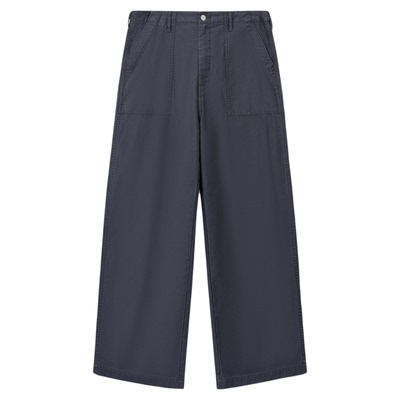 SUPERTOFU 竹节纹理 酵洗做旧 进口菱形扣 OG107 直筒长裤AW25