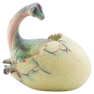 出口可爱仿真恐龙蛋模型破壳侏罗纪三角龙美甲龙腕龙科教玩具手办