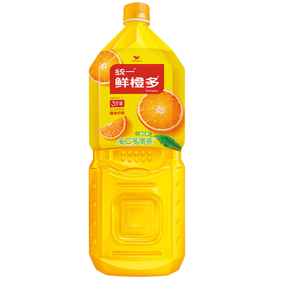 统一鲜橙多2L大瓶装果汁橙汁饮料
