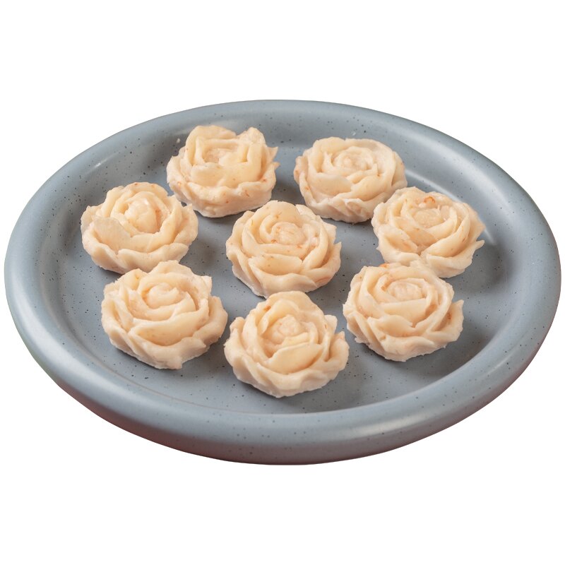 玫瑰虾滑200g玫瑰花瓣造型鱼糜虾仁火锅食材酒店特色半成品菜商用