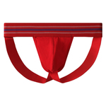 男士性感内裤纯棉丁字裤青年运动双丁裤后空条纹腰带纯色提臀免脱