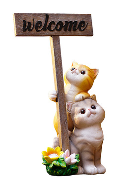 可爱仿真猫咪户外装饰花盆