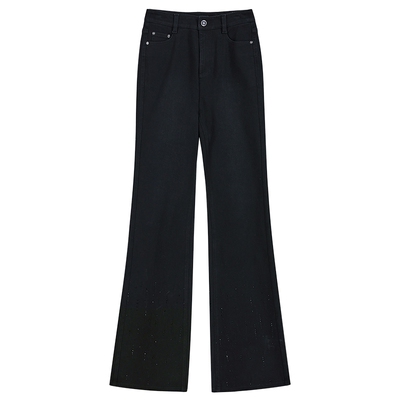 【1996系列】YINER音儿2025秋季新款莱赛尔天丝混纺喇叭牛仔裤