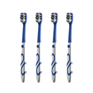 升级去牙渍牙黄中硬毛牙刷360°多方位清洁男女情侣成人通用家庭