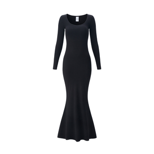 【沙漏长袖吊带裙】蝶暧 DeAnjou收腹连体裙美体衣二合一塑身裙