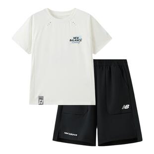 【吸湿速干】New Balance nb童装男女童夏短袖短裤套装ND2SG25103