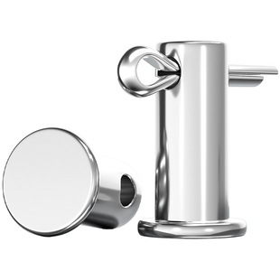 304不锈钢销轴平头带孔销插销钉圆柱定位销子M3M4M5M6M8M10mm-M20