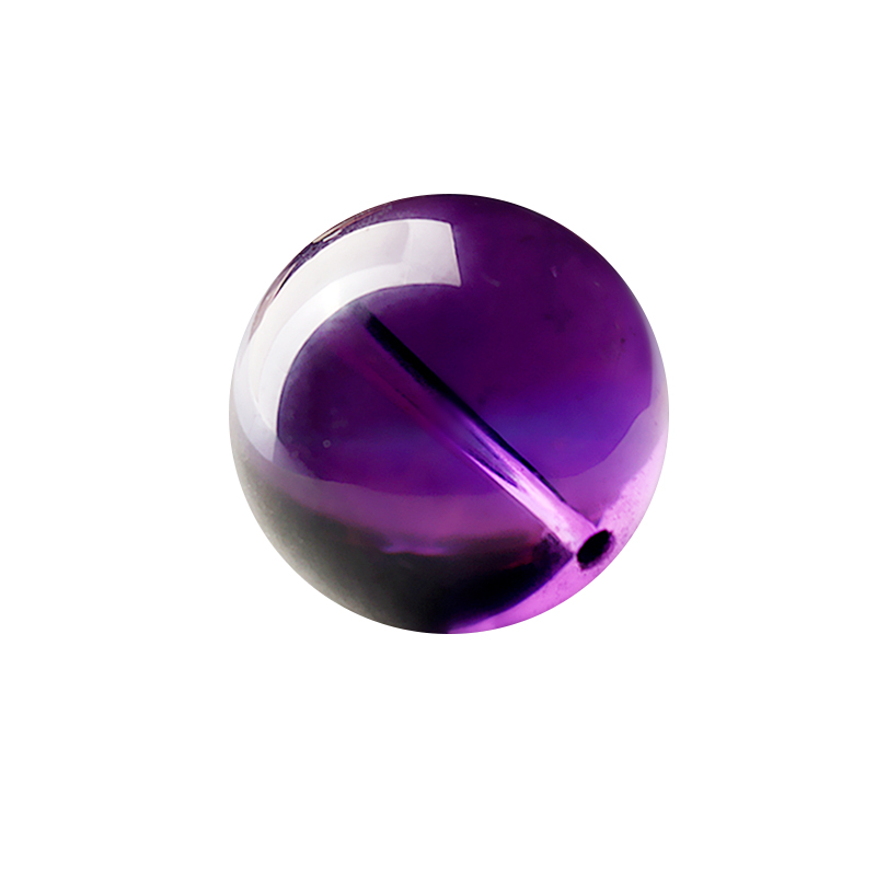 7A收藏天然乌拉圭紫水晶散珠 10mm-20mm单珠多宝手串水晶饰品配珠