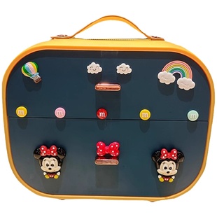 儿童头饰收纳盒女孩宝宝梳妆整理女童卡通可爱发饰皮筋多层首饰盒