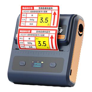 德佟DP300S价格标签打印机价签二维码手持便携式热敏不干胶条码便利店商品超市食品药品大尺寸卷烟打码机