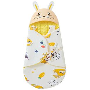 婴儿包被初生a类加厚秋冬款新生儿的宝宝抱被睡袋二合一体式两用