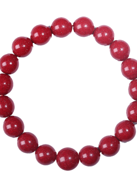 金鼓齐鸣原矿朱砂手串特惠价