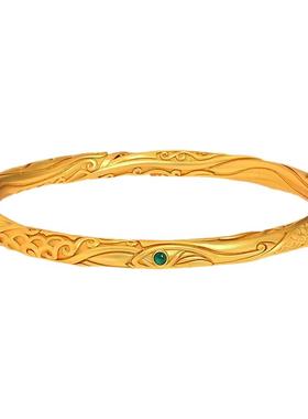 CAMIERY【国潮图腾】哪吒乾坤圈手镯 镀24K金加厚防水 本命年护身