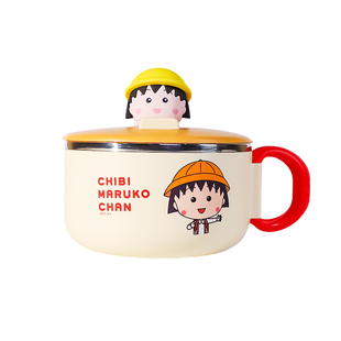 樱桃小丸子泡面碗学生宿舍带盖沥水家用2025新款高颜值上班族饭盒