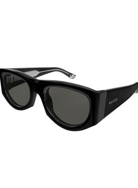 开云眼镜 古驰GUCCI男女同款方框全框黑色防晒太阳镜墨镜GG1917S