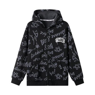 男童冬季加绒针织棒球服外套