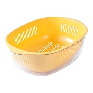 双层沥水篮多功能新款洗菜篮子家用沥水碗洗菜盆厨房洗水果沥水盆