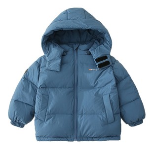 2025新款男童儿童中短款羽绒服小童宝宝拆帽立领加厚冬季童装外套