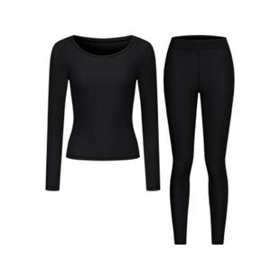 SIINSIIN女士保暖内衣发热肌底衣套装秋衣裤无痕打底贴身棉毛衫tk