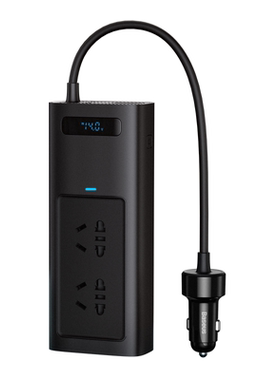 倍思12V转220V车载逆变器150W