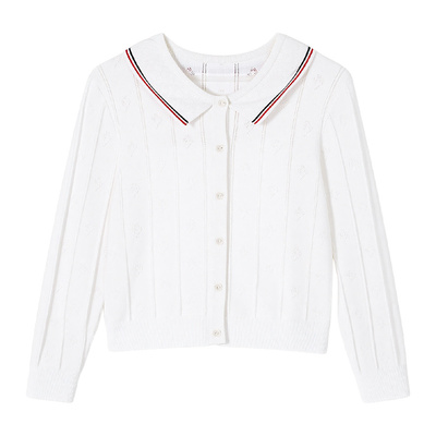 BarryBanny女童空调衫2026新款夏季儿童薄款透气亲肤防晒针织开衫