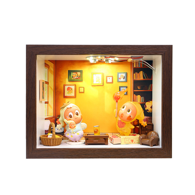 星星人盲盒展示相框结婚证收纳