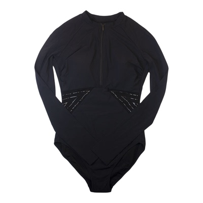 高奢品牌防晒长袖塑身连体泳衣