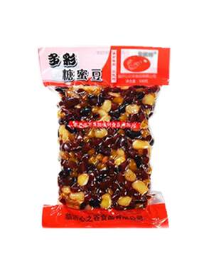 多彩蜜蜜豆红小豆即食甜品面包