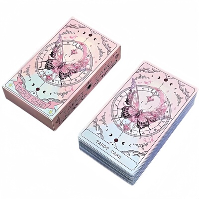 Tarot韦斯特粉色蝴蝶卡牌