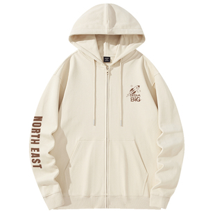 TEEK设计感开衫带帽卫衣男春季纯棉连帽衫拉链潮高端秋天衣服外套