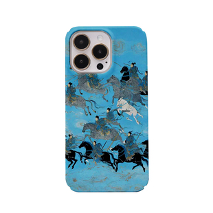 油画策马奔腾适用于苹果16手机壳14pro创意iPhone13小米15高级12磨砂不撞壳华为P80pro保护套防摔个性一加13T