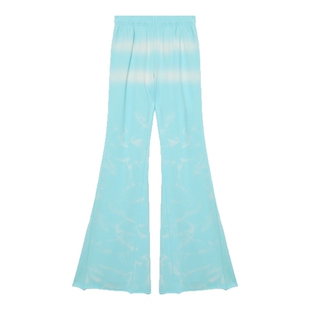 【郑秀文同款】IT GROUNDZERO女装喇叭裤休闲裤新款潮流扎染长裤