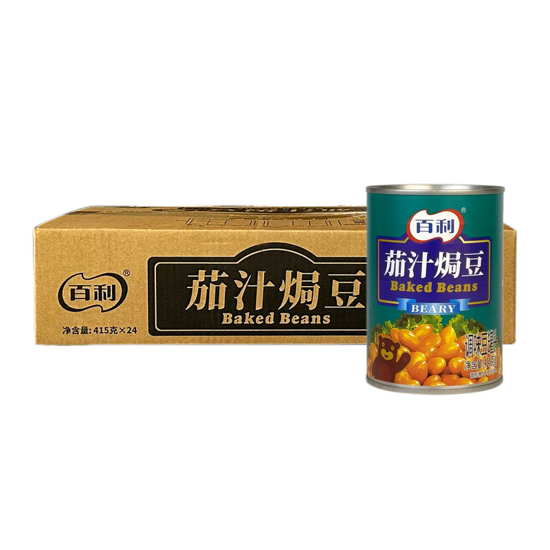 百利茄子汁焗豆415g*24罐整箱