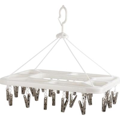 茶花圆形小夹子晾衣架宿舍用学生