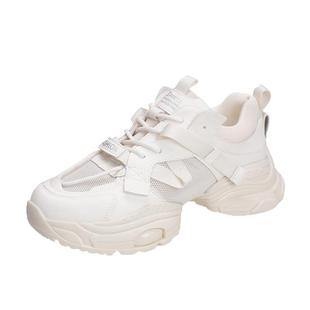 男女鞋同款老爹鞋秋冬厚底内增高10CM8透气运动网面鞋子大码41-43