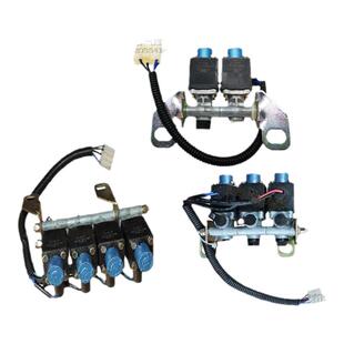 四川现代南骏汽车配件瑞康鸿运瑞越瑞吉多联体电磁阀液压电磁气阀