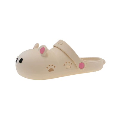 EVA踩屎感超可爱轻松熊洞洞鞋女