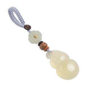 朴房原创天然黄水晶福禄葫芦钥匙扣创意挂件男女闺蜜小礼物饰品