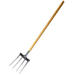 翻地钢叉松土农用翻土工具挖土红薯花生大葱蒜开荒草叉四齿钢叉子