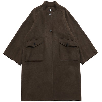 鹿与飞鸟绵羊毛中长款休闲