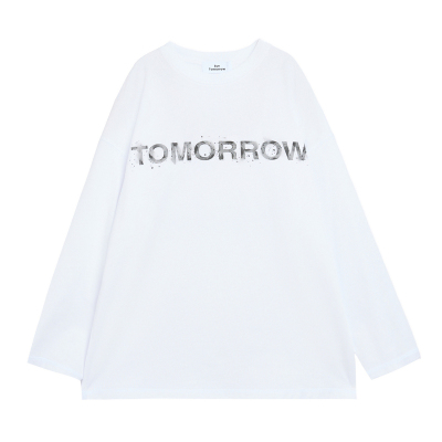 suntomorrow童装2026新款T恤男童长袖春装印花潮流纯棉休闲上衣