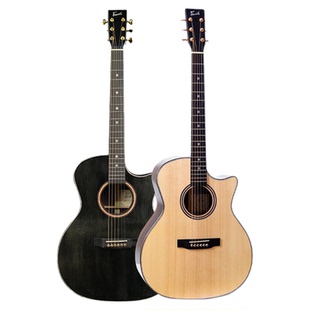 伍伯伯的吉他铺凡喜小鲸鱼S6全单吉它初学进阶演出演奏民谣木吉他