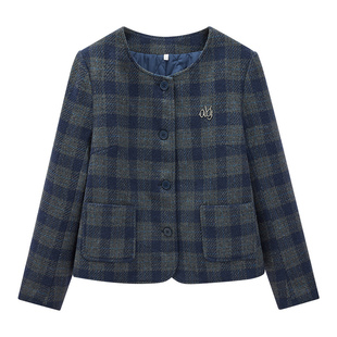 IEF/爱依服【大码女装】毛呢外套2025冬新款法式优雅气质呢绒大衣