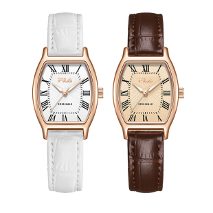 FILA斐乐小酒桶女士手表女款学生轻奢小众腕表送女友生日礼物6569