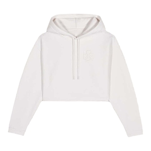 bash冬季简约休闲多巴胺糖果色树莓红色短款连帽卫衣帽衫1E23HELI