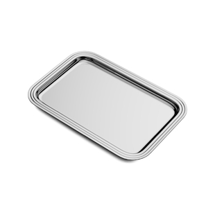 RESONG日诵家居 HD流光精抛不锈钢长方形小托盘 果盘首饰盘