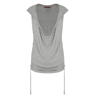 BOHEMSEO 26春荡领宽松无袖连帽衫轻亚风叠穿罩衫上衣韩国代购