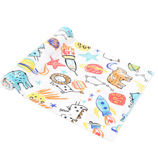 外贸纯棉新出生婴儿宝宝空调产房包被襁褓裹巾床单夏季超薄款盖毯