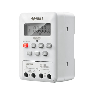公牛时控开关定时器220v水泵广告牌路灯微电脑时间电源定时控制器