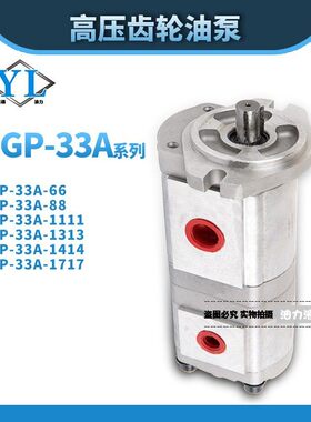 双联液压齿轮油泵高压液压齿轮泵HGP-33A-F30-F8R HGP-33A-F30R